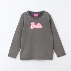 BARBIE - Polera Manga Larga Niña Logo Gris