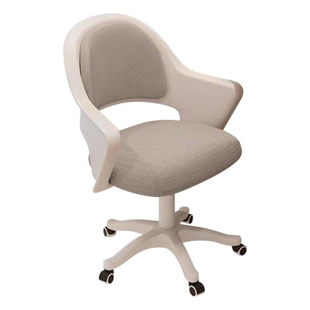 GENERICO - Silla de Escritorio Giratoria Gris con Apoyabrazos