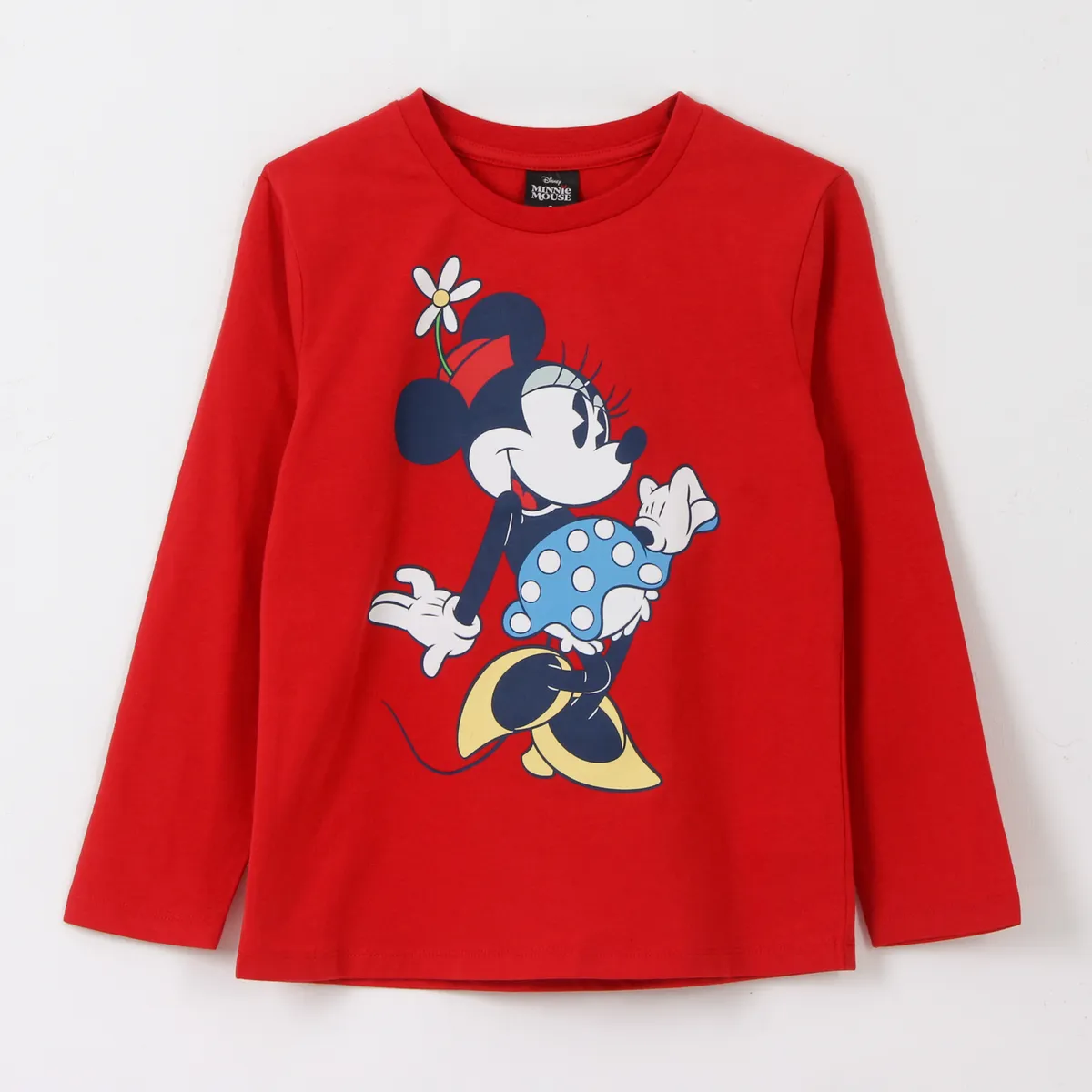 DISNEY - Bipack Polera Manga Larga Niña Full Print Minnie Rojo Disney