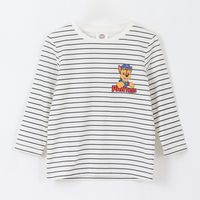 Polera Manga Larga Niño Rayas Chase Blanco
