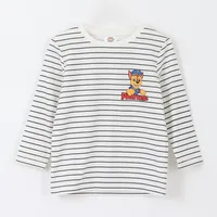 Polera Manga Larga Niño Rayas Chase Blanco