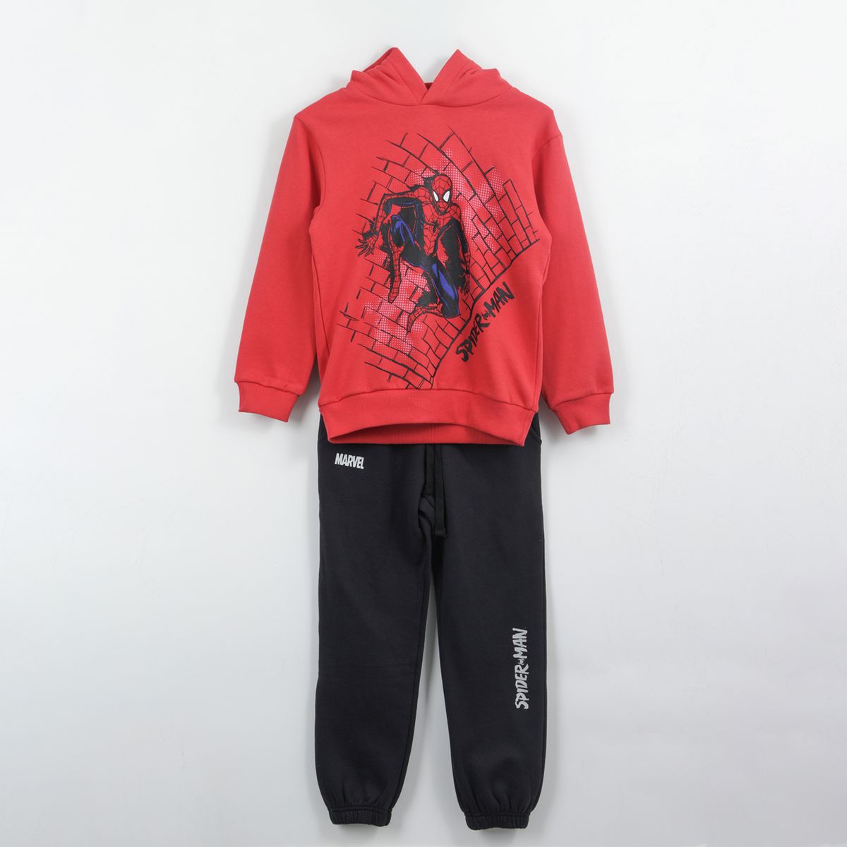 MARVEL - Conjunto Buzo Niño Spiderman On Wall Rojo Marvel