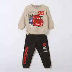 DISNEY - Conjunto Buzo Niño Team 95 Cars Beige
