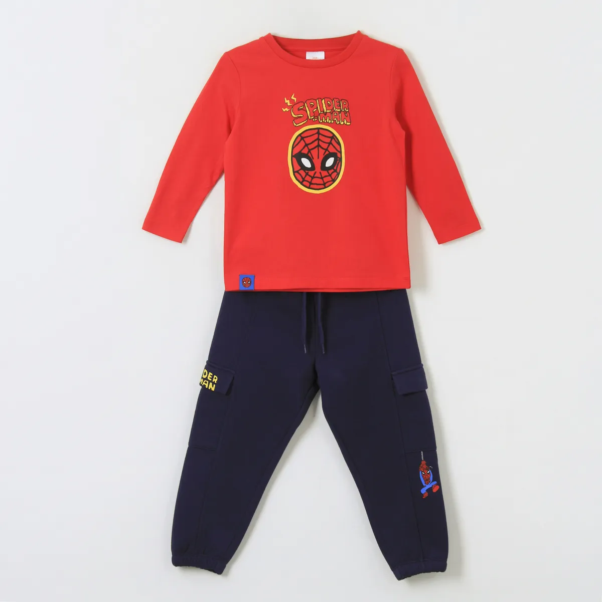 MARVEL - Conjunto Niño Spiderman Face Rojo Marvel