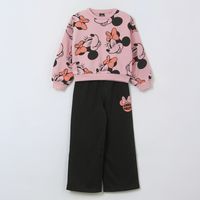 Conjunto Buzo Niña Print Minnie Rosado