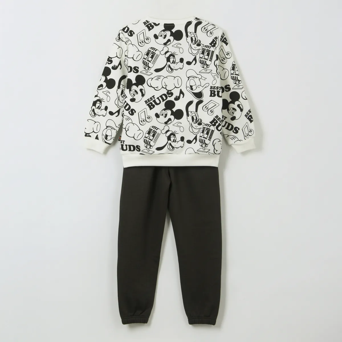 DISNEY - Conjunto Buzo Niño Full Print Mickey Mouse Negro Disney
