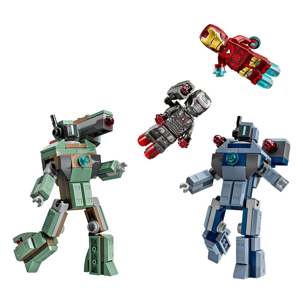 LEGO - LEGO IRON MAN Y MAQUINA DE GUERRA VS DRONES DE HAMMER  76320