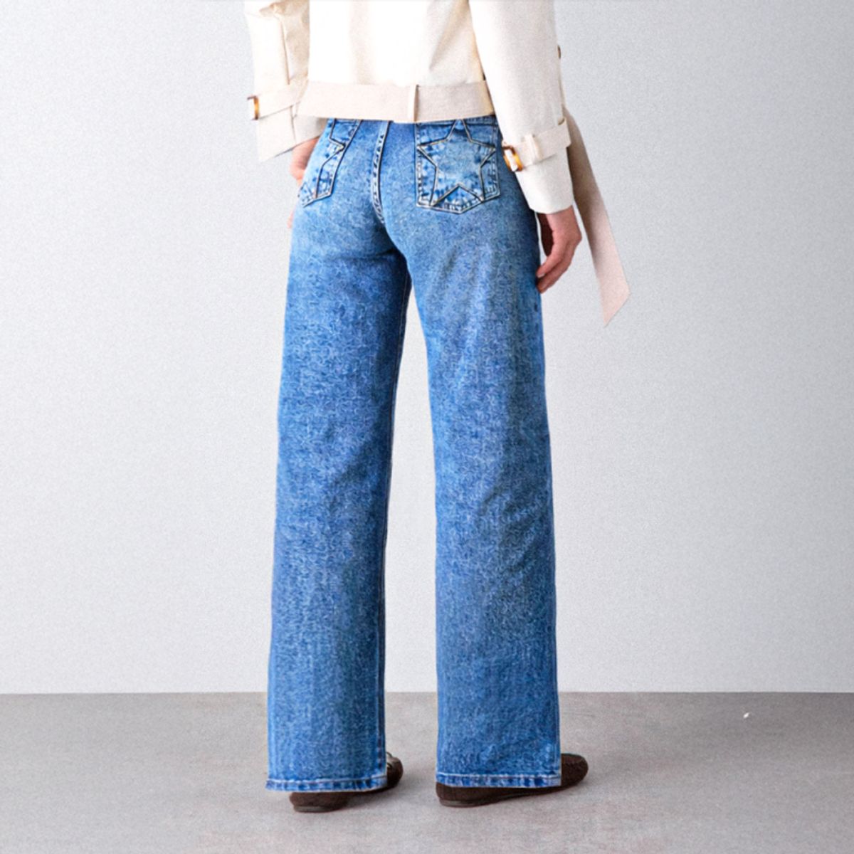 RAINDOOR - Pantalón Estrella Denim Azul