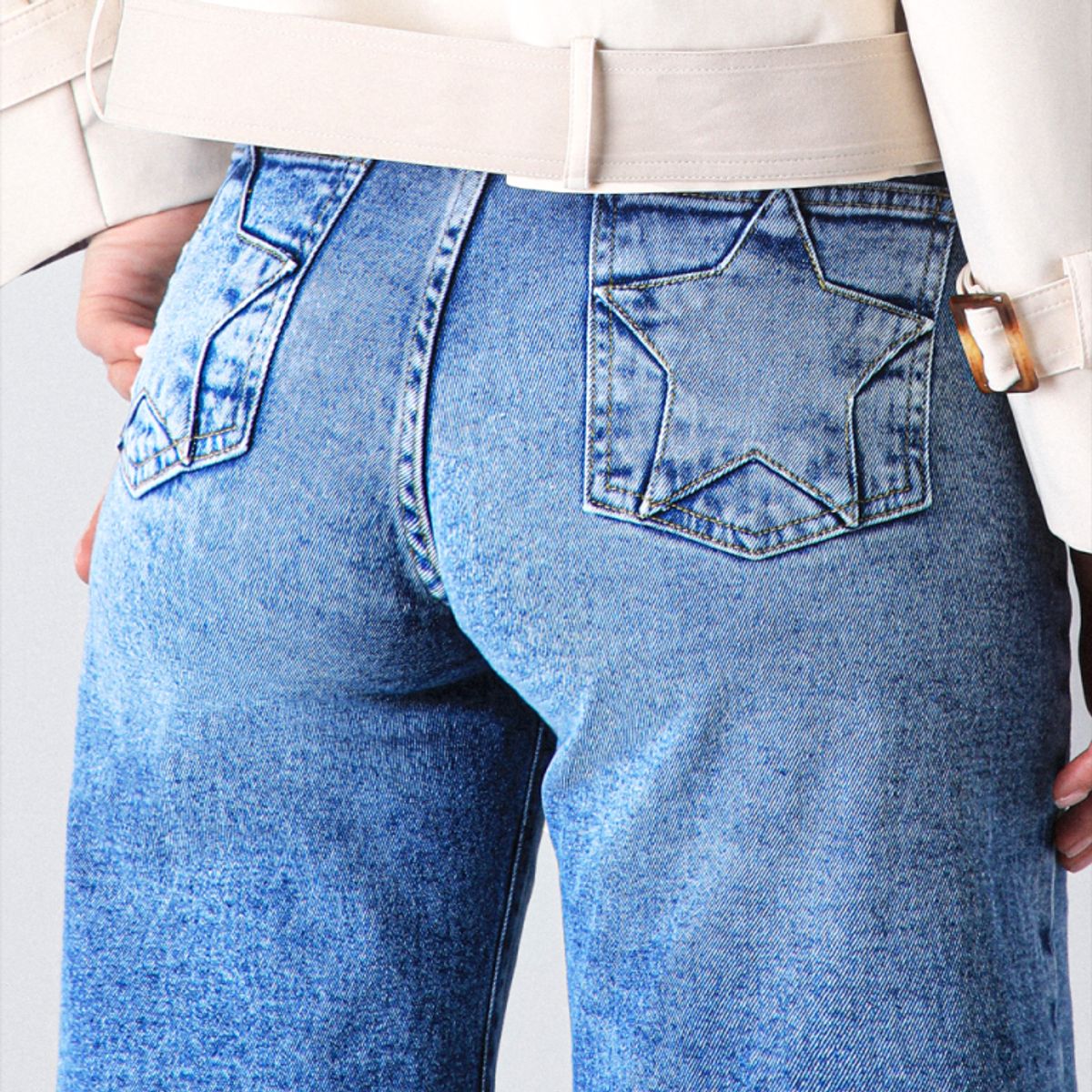 RAINDOOR - Pantalón Estrella Denim Azul