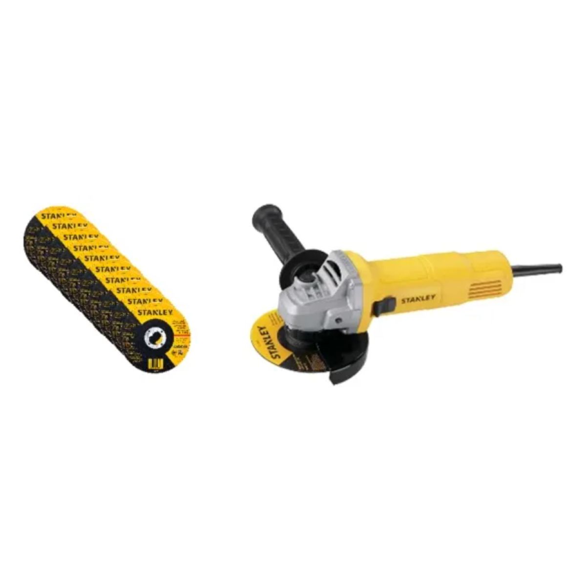 STANLEY - Esmeril Angular 4-1/2' 620w Stanley Sg6115-b2c + 10 Discos Amarillo