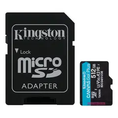 KINGSTON - Microsd Canvas Go Plus 512gb U3 V30 A2