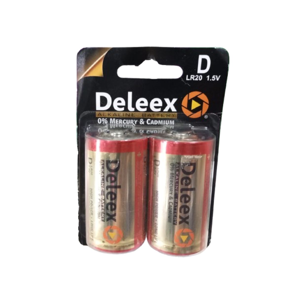 GENERICO - Pack 2 pilas DELEEX tipo D Alcalina