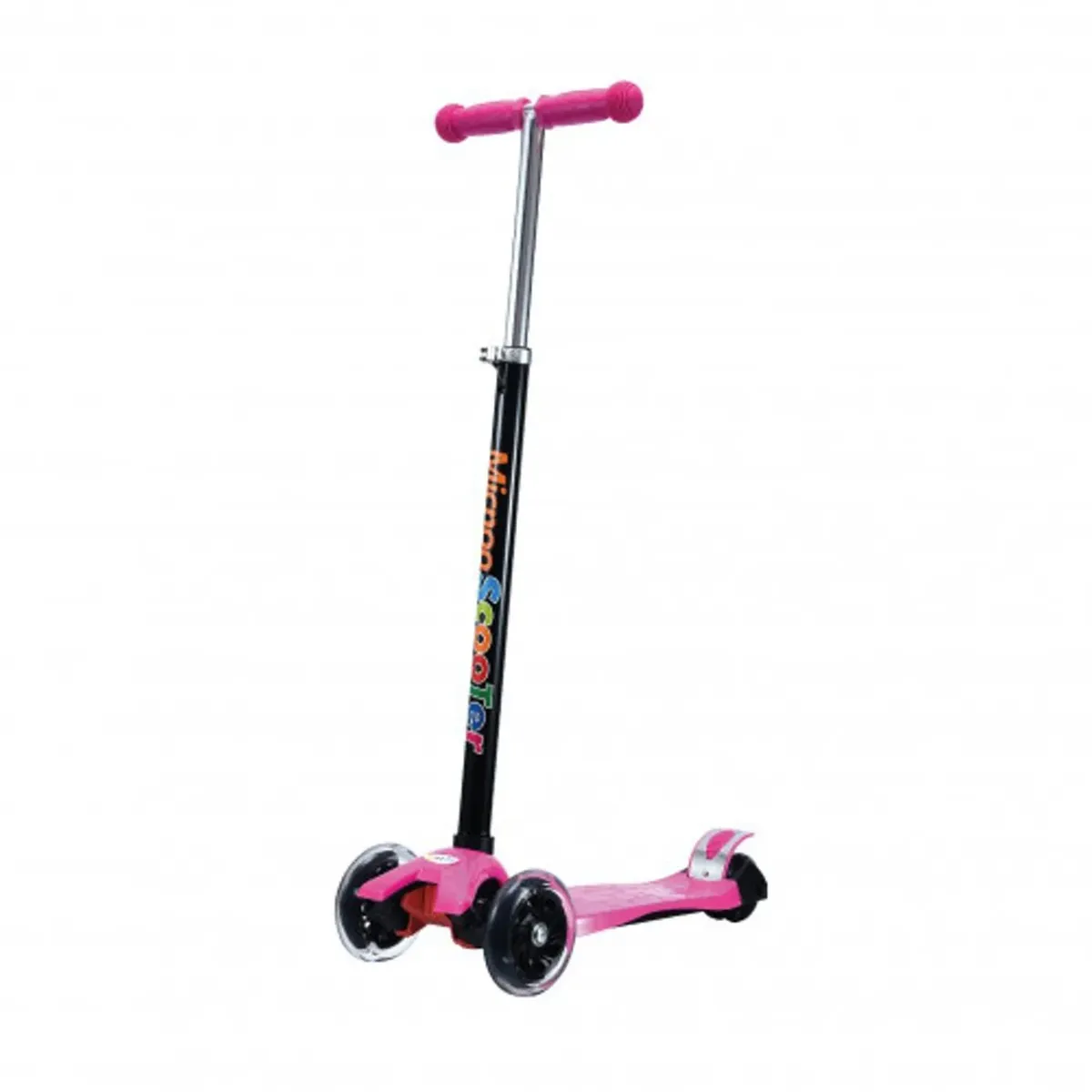 GENERICO - Monopatin-Scooter 3 Ruedas Con Luz Led color Rosa