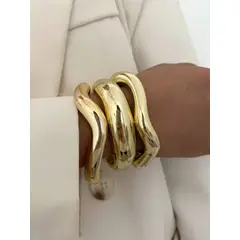 ANONIMASTORE - Set 3 Pulseras Resina Gold/Silver Star