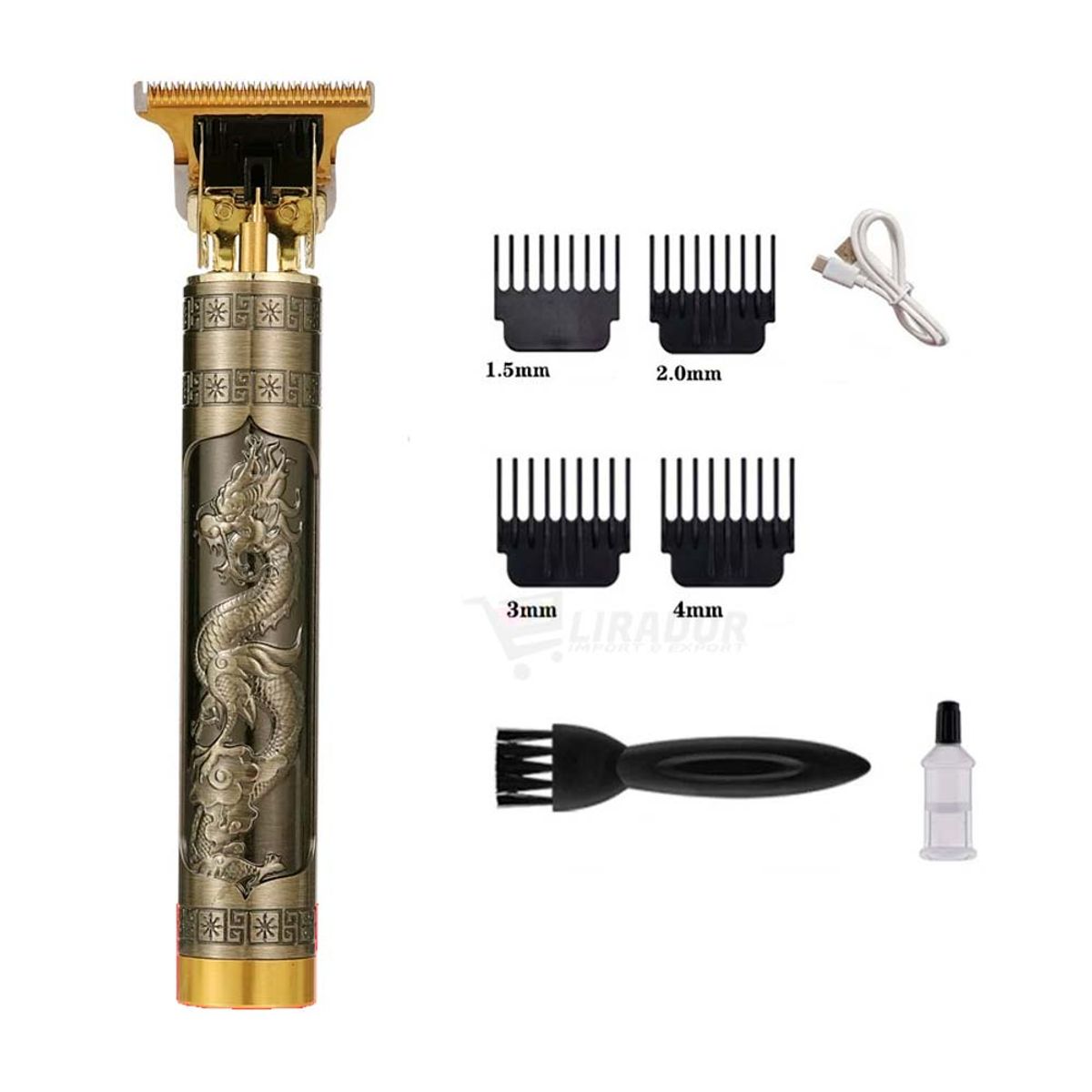 GENERICO - Cortadora De Pelo Y Barba Vintage Portatil Silenciosa
