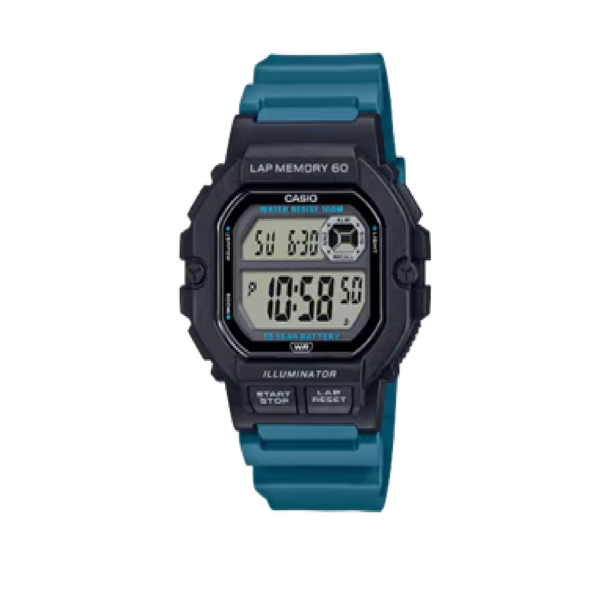CASIO - Reloj WS-1400H-3AV Digital Unisex