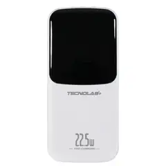 TECNOLAB - Powerbank 15000mAh 225W con Cables Integrados Blanco - SC
