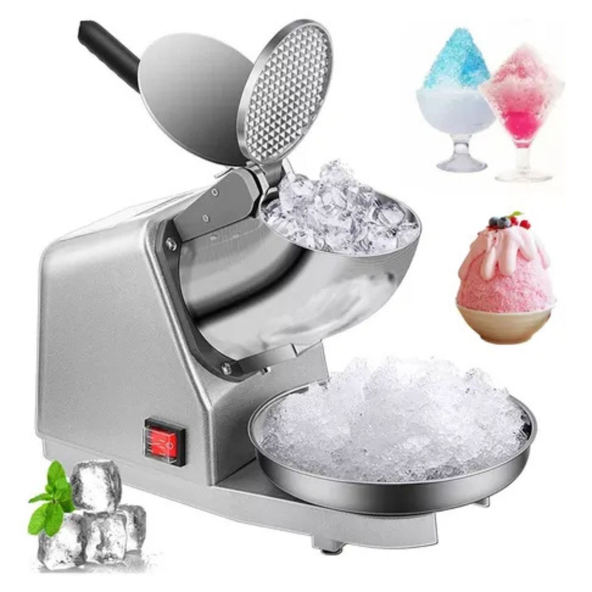 MOVI - TRITURADORA DE HIELO PICADORA MAQUINA PARA GRANIZADOS Y COCTELES IDEAL COCINA Y BAR