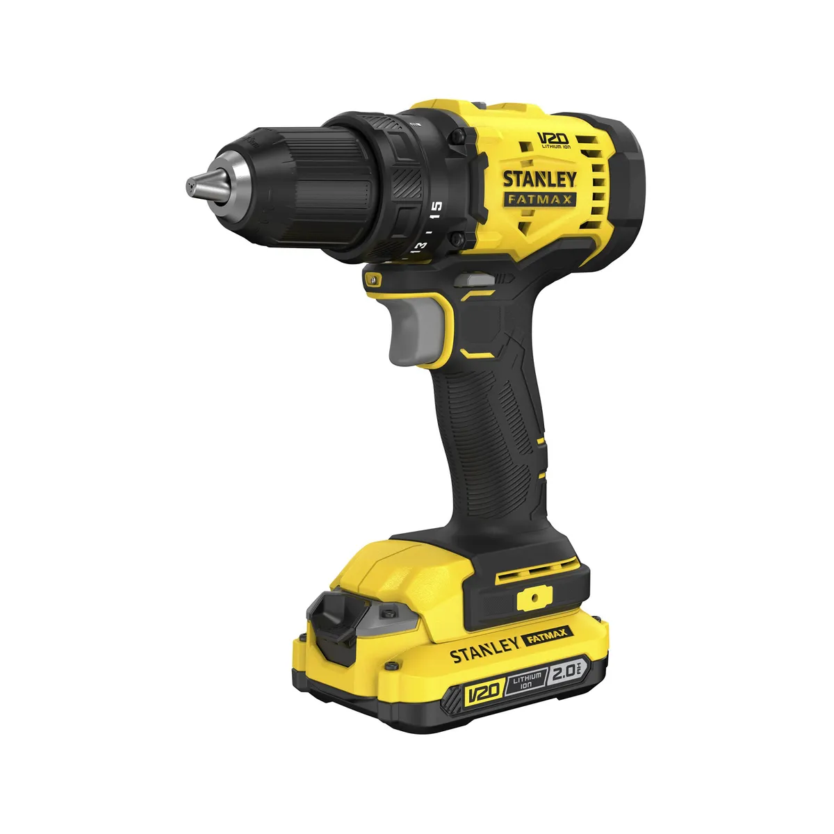 STANLEY - Kit Taladro Atornillador 20V + acces STANLEY SCD701D2K-B2