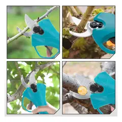 MOVI - Kit de Jardineria 6 en 1 Cortadora de Pasto + motosierra + Tijera + Sopladora