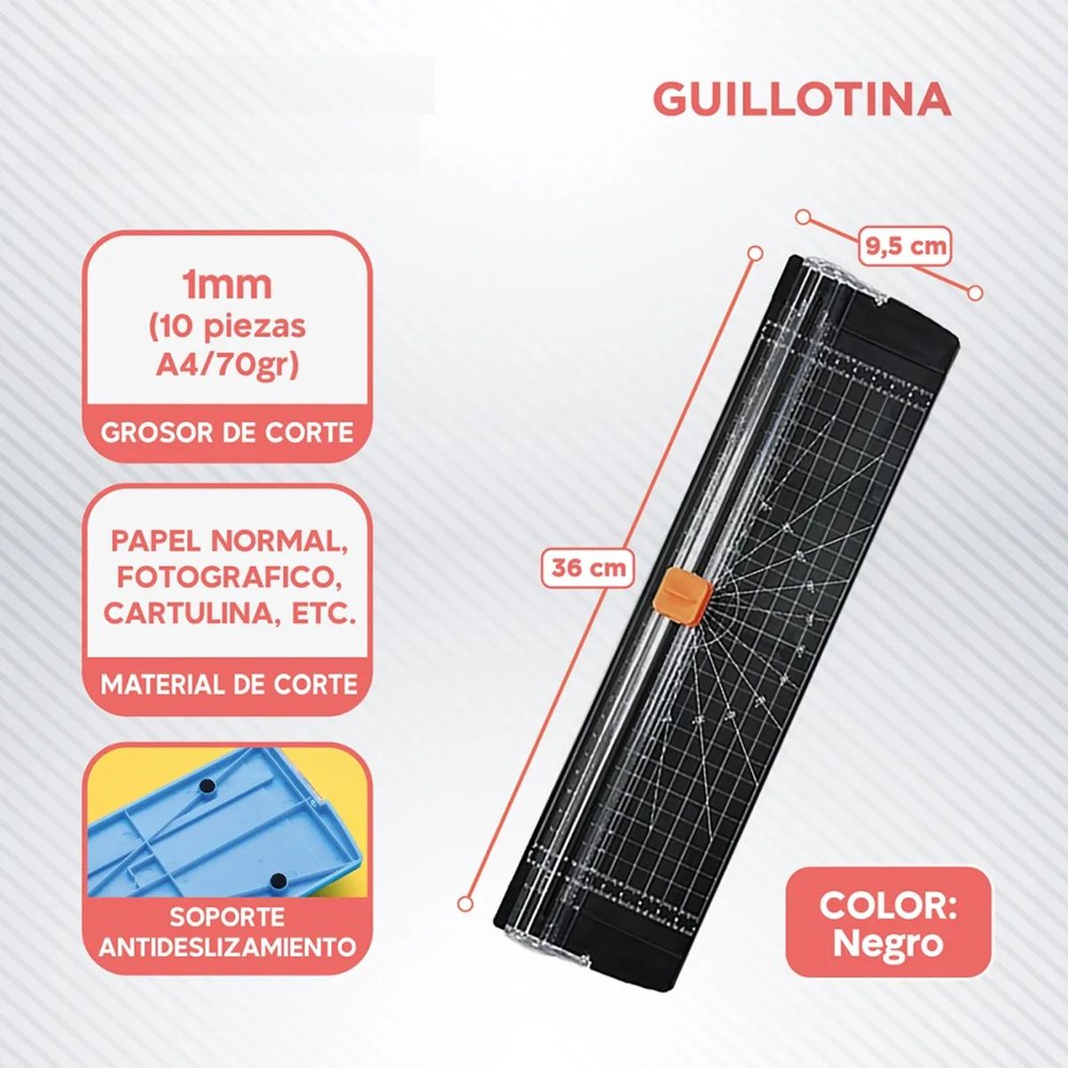 GENERICO - Guillotina + Perforadora Termolaminadora Set Librería BELUG