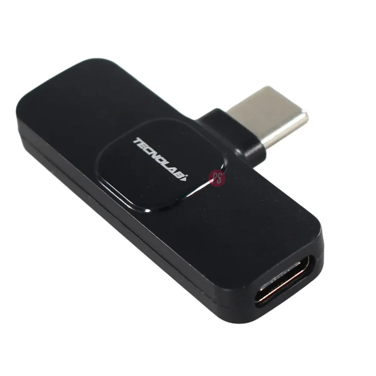 TECNOLAB - Kit 2 Microfonos Lavalier Inalambricos USB-C y Lightning - PS