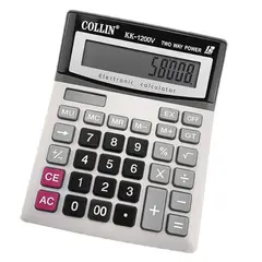 GENERICO - Calculadora De Escritorio 12 Dígitos Pantalla Grande Kk-1200