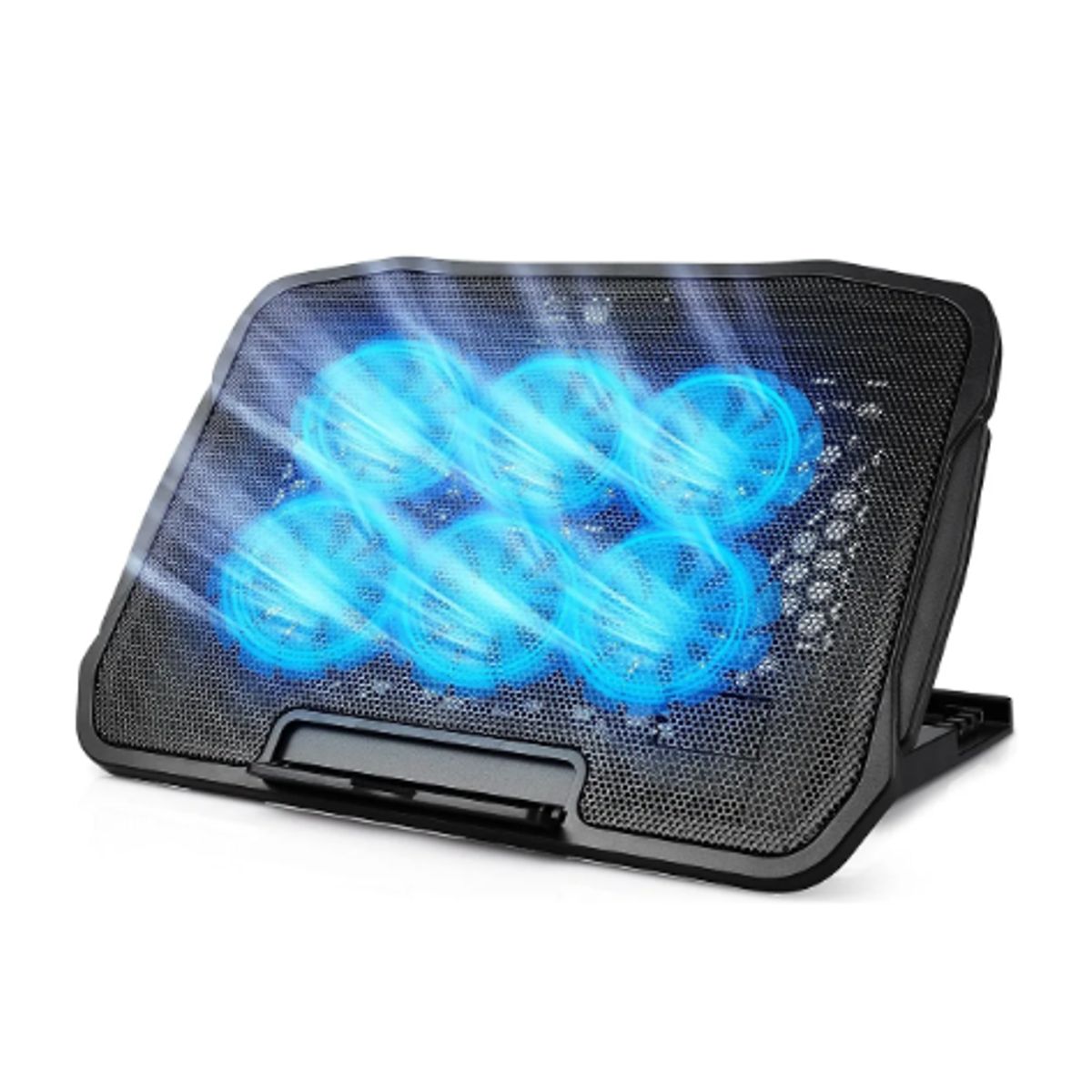GENERICO - Base Cooler Enfriador Notebook Ventilador 6 Ventiladores