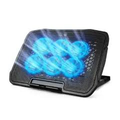 GENERICO - Base Cooler Enfriador Notebook Ventilador 6 Ventiladores