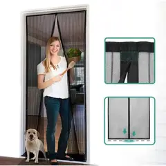 GENERICO - Malla Mosquitera Magnética Para Puertas 200x210cm Magic Mesh