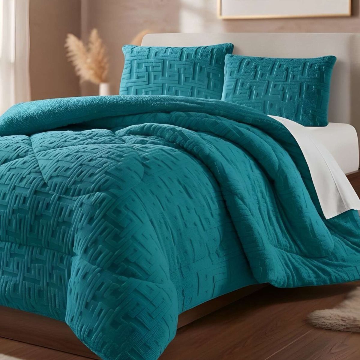 GENERICO - Cubrecama Acolchado con chiporro diseño Texturizado King