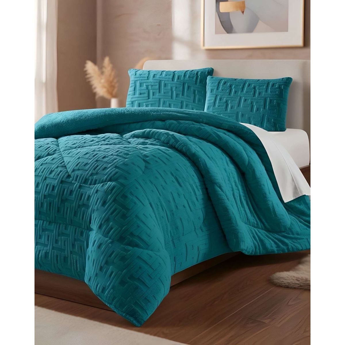 GENERICO - Cubrecama Acolchado con chiporro diseño Texturizado King