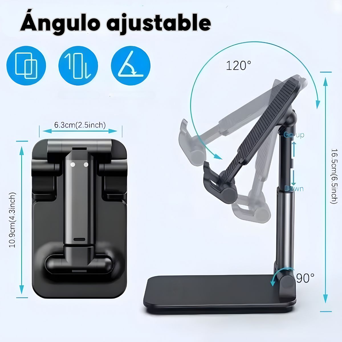 GENERICO - Soporte De Escritorio Para Celular Tab Plegable Ajustable Yd