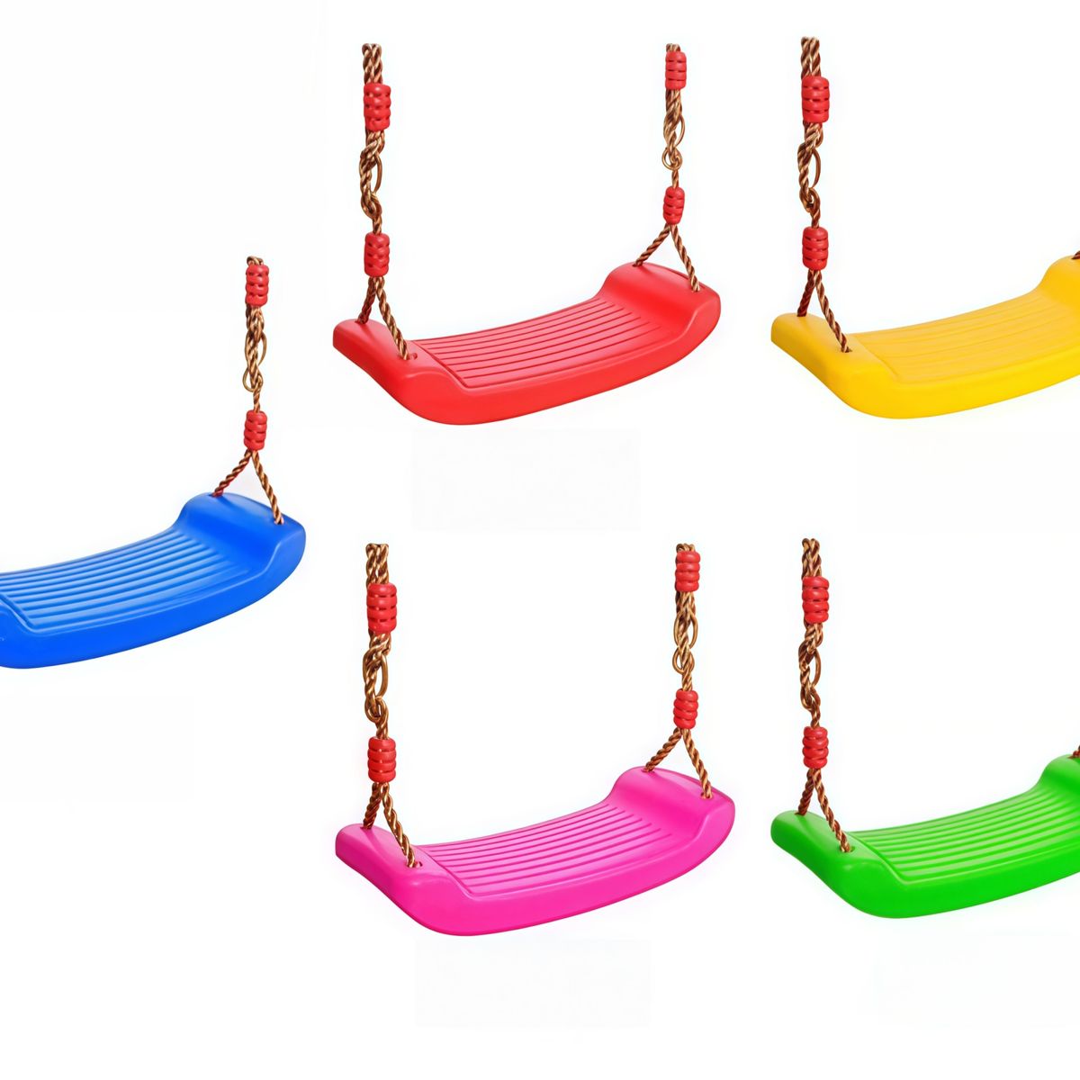 GENERICO - Columpio Ajustable Portátil Para Niños Asiento Giratorio 508 Amarillo