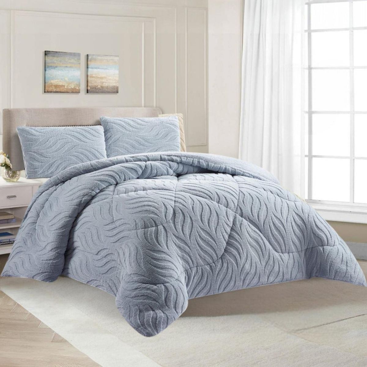 GENERICO - Cobertor King De Invierno Texturizado Con Chiporro Plumón - Multicolor - King