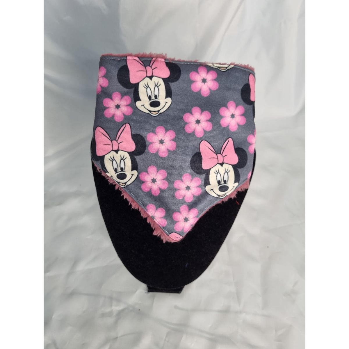 EL MUNDO DE EMMA - Bandana mascota invierno animado gris con rosa talla XXS