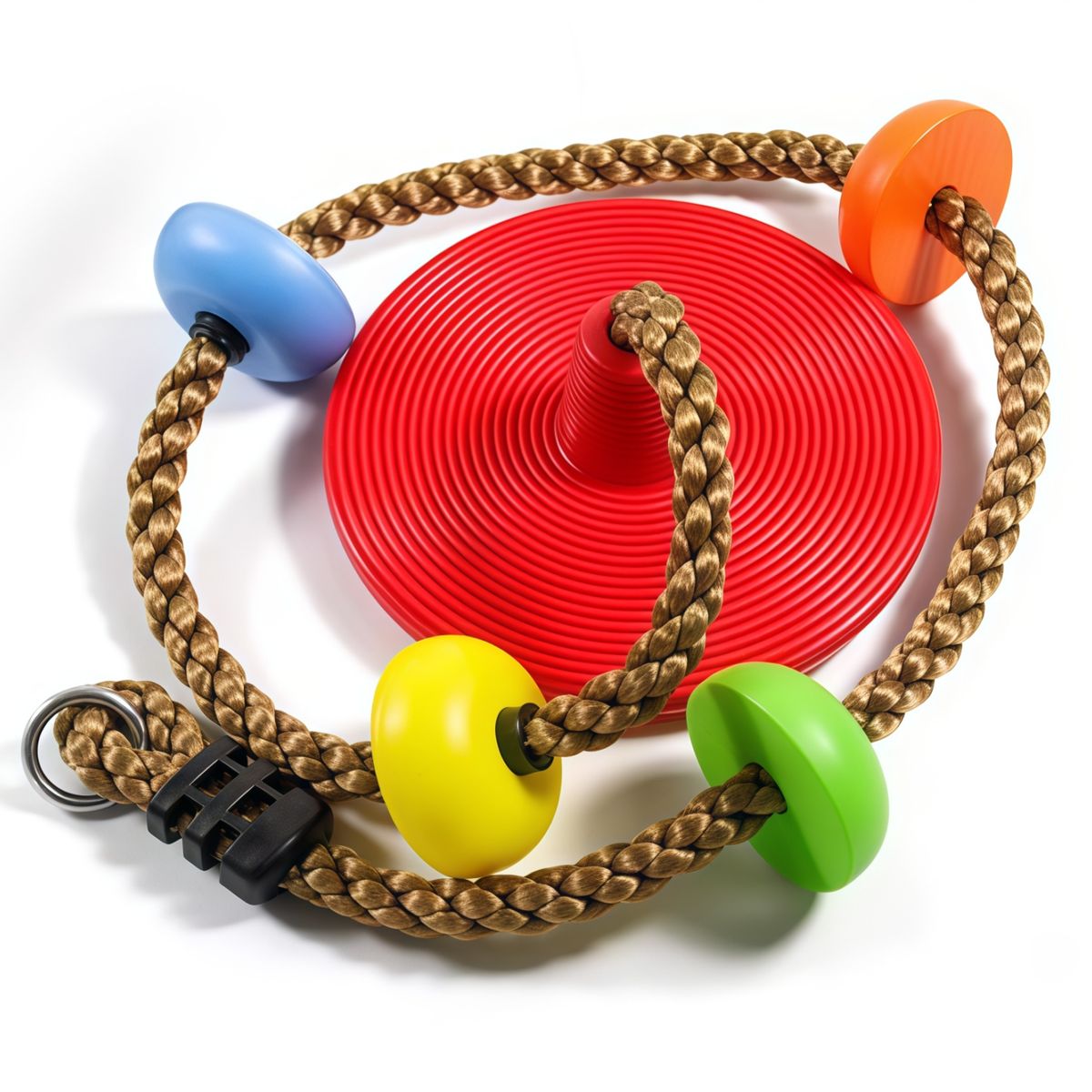 GENERICO - Columpio Mecedor Cuerda Escalada Multicolor Niños 504 Rojo