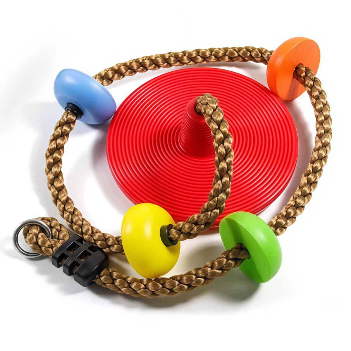 GENERICO - Columpio Mecedor Cuerda Escalada Multicolor Niños 504 Rojo