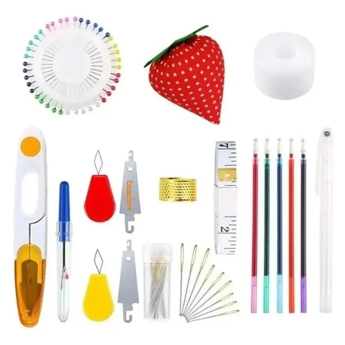 GENERICO - Set De Agujas Para Bordado + Kit De Hilos De Bordar