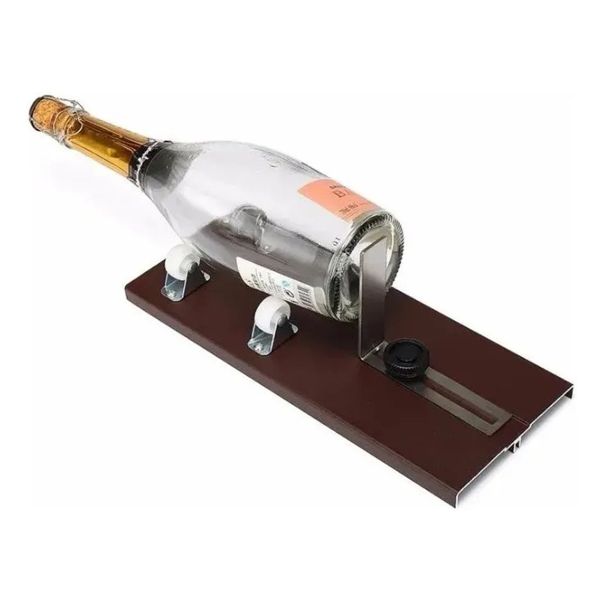 GENERICO - Cortador Botella Vidrio Base Metalica Kit Con Accesorios