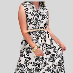 ARRAKASTA - Vestido camisero con cinturón