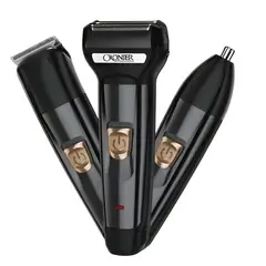 GENERICO - Máquina Afeitar Hombre 3en1 Cortapelo Barba Nariz Recargable