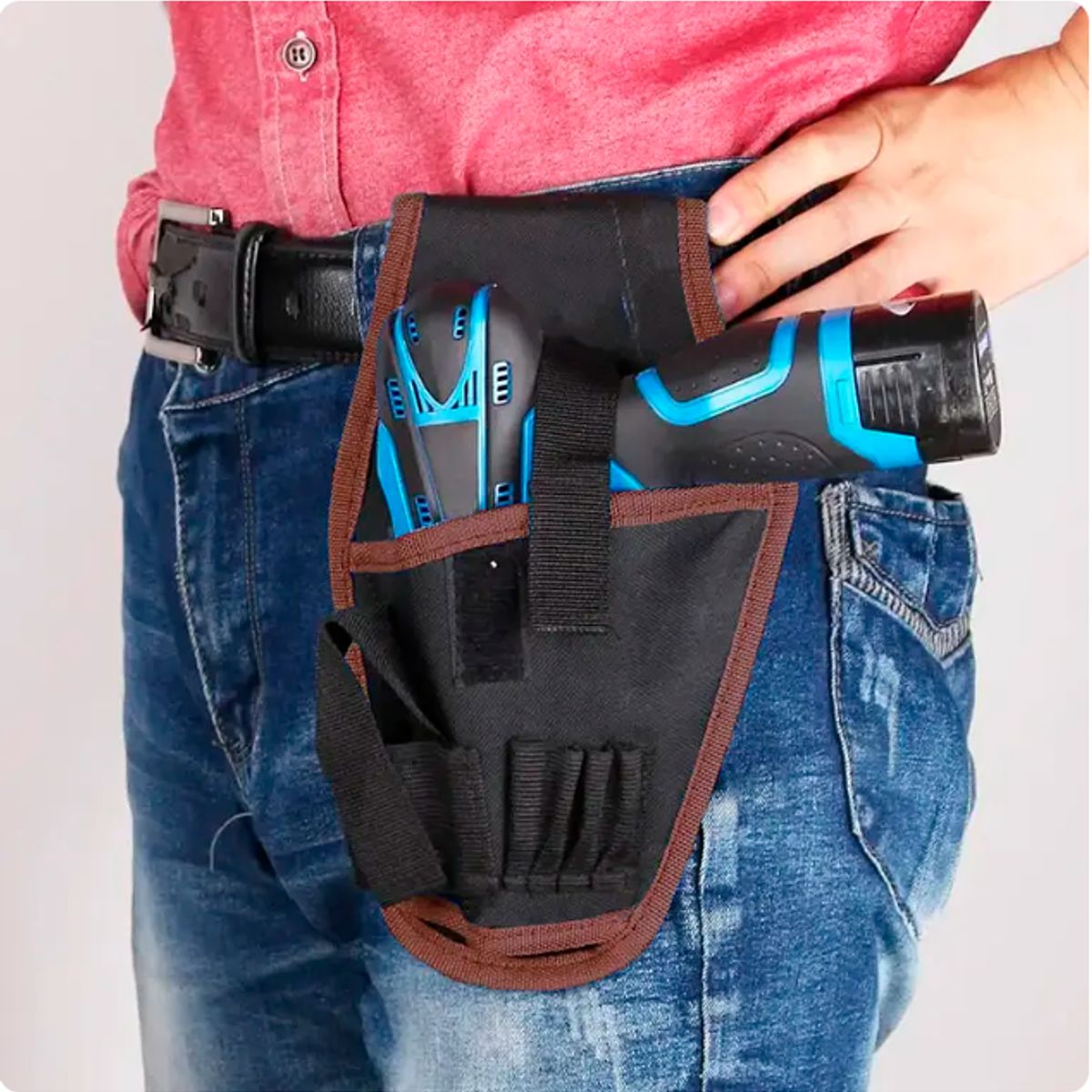 GENERICO - Funda de herramientas para cinturon en tela Oxford resistente