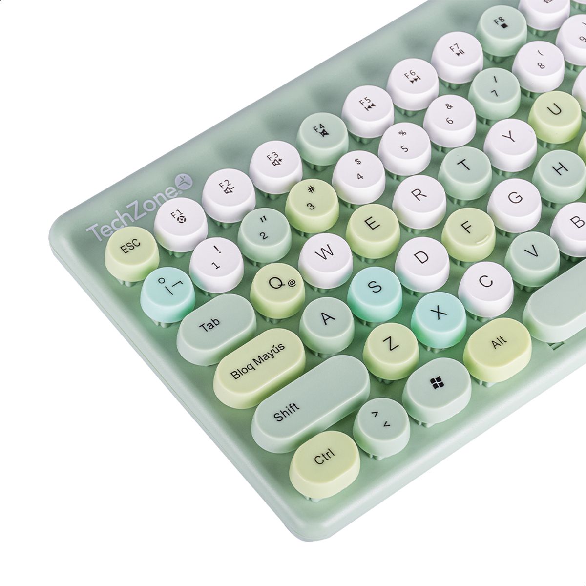 GENERICO - Teclado y mouse inlambrico retro teclas removibles