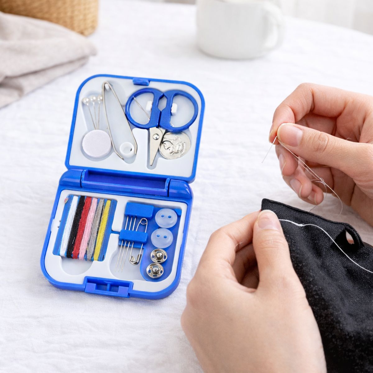 GENERICO - Set De Costura Portatil Completo Con Accesorios Basicos