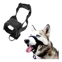 GENERICO - Collar Bozal Ajustable Para Perros Prevenir Las Mordeduras