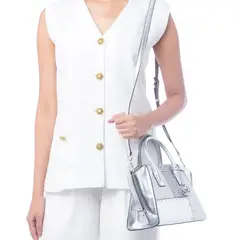 MICHAEL KORS - Cartera Tote Avril Plateada