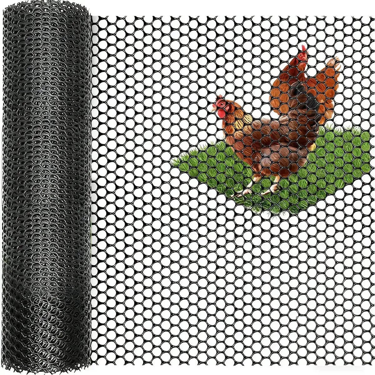 GENERICO - Valla De Plástico Para Jardín Finca Gallineros 40cmx5m