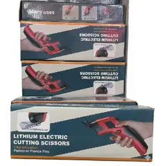 GENERICO - Tijera Eléctrica Inalámbrica De Tela Cuero Papel Y Carton