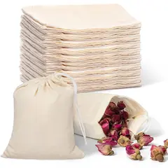 KUANGYE - Bolsa De Tela Crea Tipo Saquito 15x20 Cm Pack 10 Unidades